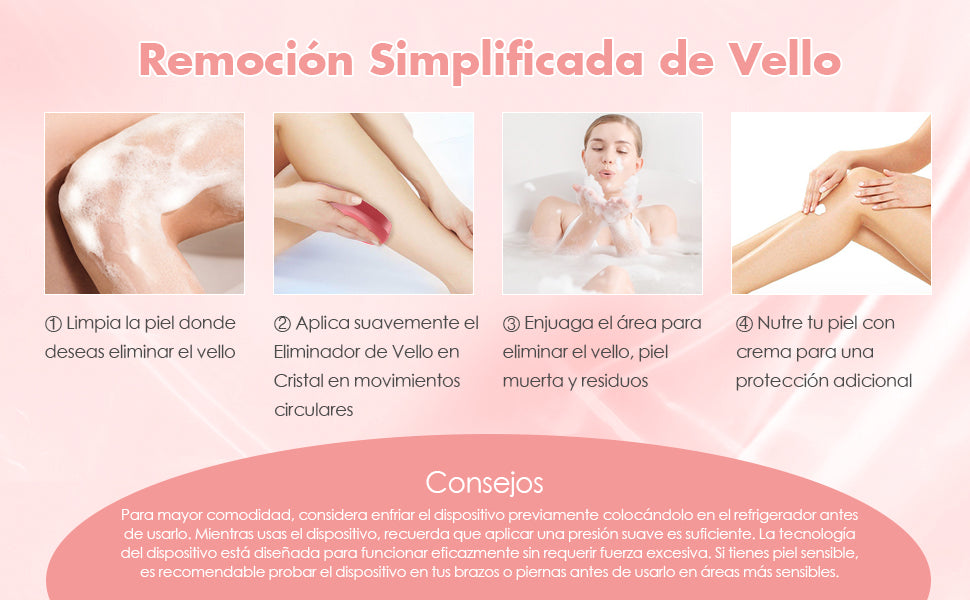 Depiladora Nano-Cristal Indolora — Elimina el vello sin dolor ni irritación